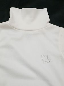 Kids white strechable I neck Top 4-5 years