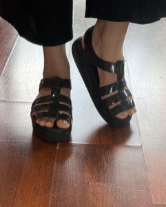 Black Crocs Gladiator Sandals