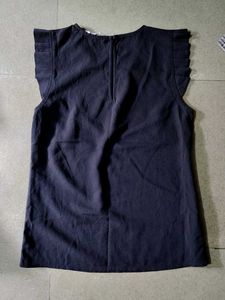 Navy Blue Straight Skirt And Top