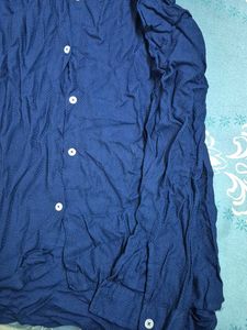 Navy Blue Shirt, office wear for girls