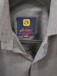 Formal Gray Long Sleeve Shirt