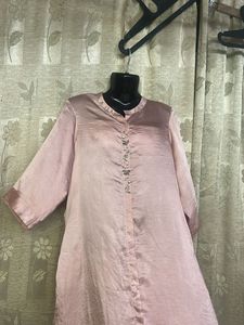 Pink Satin Tunic