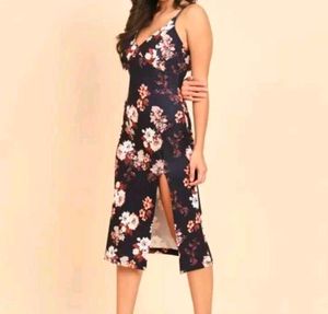Women Floral Party Wear Bodycon Dress