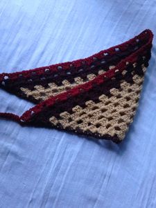 Crochet Triangle Scarf