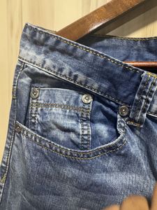 Emporio Armani Blue Straight Fit Jeans
