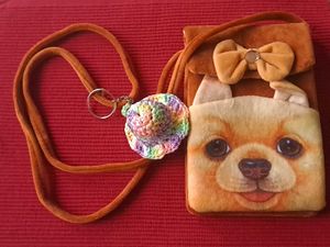 Cute Dog Sling Bag + Keychain Freebie!