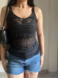 Lace Fitted Top