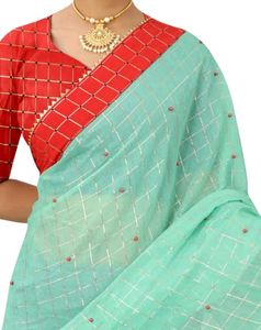 Beautiful Kota Saree With Red Blouse Pis
