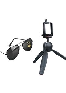 Men Sunglass And Tripod Support