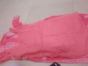 Peach Mirror Kurta Set...❤️🎀