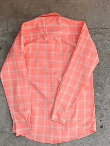 Peach Colour Checked Shirt