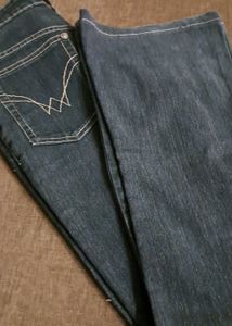 Embroidered Pocket Denim Jeans