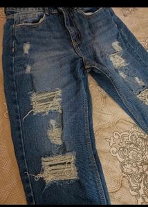 Baggy Distressed Blue Jeans 💓