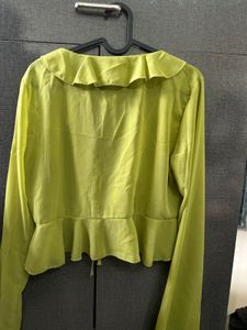 Lime Green Blouse.