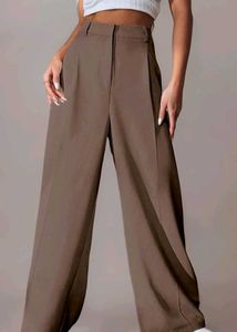 Brown Wide Leg Trousers