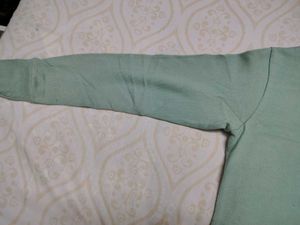 Sea green winter top