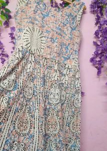 Boho Print Sleeveless Maxi Dress