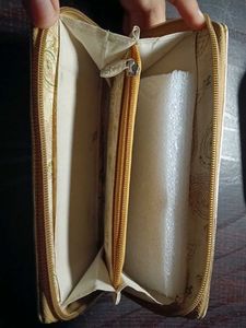 Vintage Gold Leather Wallet