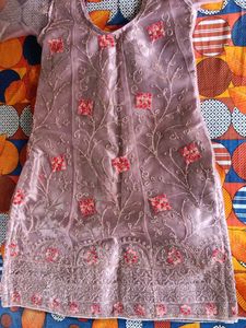 front and back thread work kurti