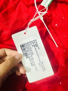 Red Glitter Ruffle Mini Dress