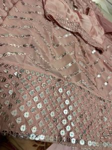 Pink Sequin Lehenga Choli