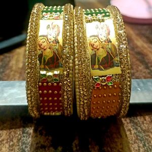 Radha Krishna Bangle Set