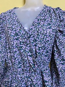 Highlow Lavender Print Top