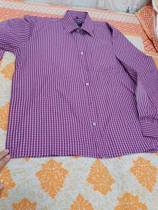 Purple Checked Shirt