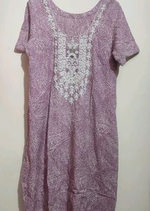 Light Purple💜 Plazo Salwar Suit With Dupatta