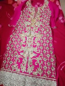 Pink & Silver Embellished Pakistani Suit