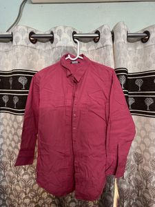 Stylish Pink Button-Down Shirt