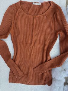 Ribbed Long Sleeve Top