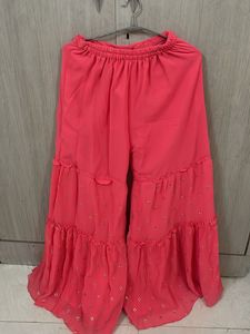 Navy &amp; Pink Kurta Pallazo Set