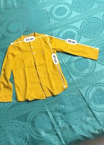 Pepe Jeans mustard Yellow Shirt for 6-8 year old
