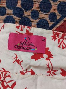 Floral Print Top For Girls
