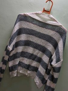 Striped Knit Sweater