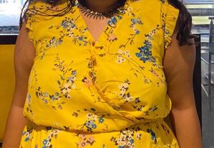 local yellow floral dress