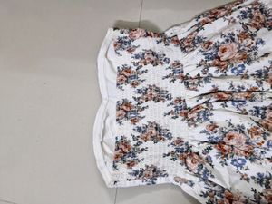 Padded Tube Floral Mini Dress