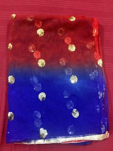 Kids Shaded Net Dupatta with Sequin Work