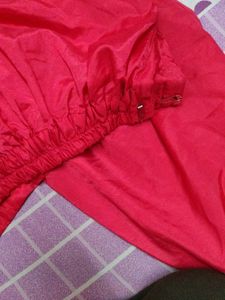 Pink Kurti with Gold Embroidery