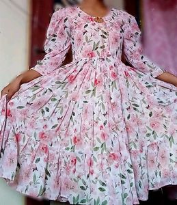 Floral Print Tiered Maxi Dress