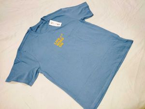 zudio Blue 'Life Goes On' Graphic Tee