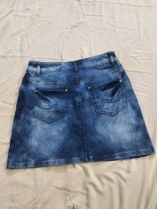 Denim Mini Skirt
