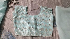 Sky Blue Lahenga Choli