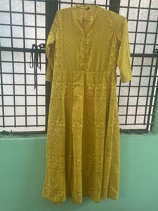 Mustard Yellow Anarkali