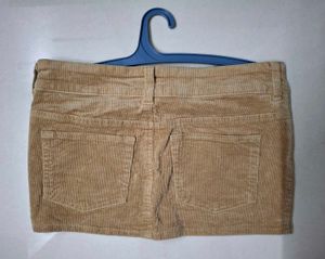 Beige Mini Skirt from H&amp;M