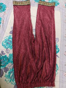 Maroon Embellished Kurta