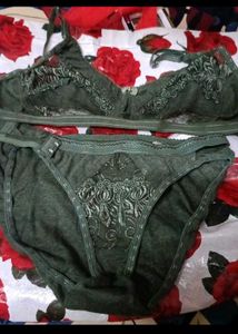 Green Bra & Panty Set