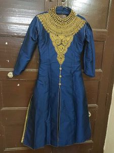 Festive Blue 3pc Kurta set