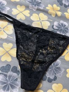 Black Lace Thong